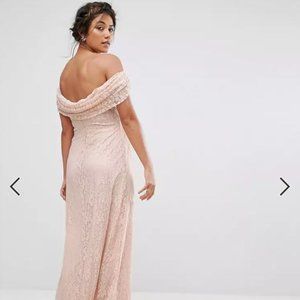 ASOS Maternity Queen Bee Lace Maxi Dress
